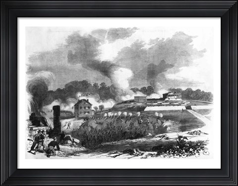 Framed Battle of Lexington Print