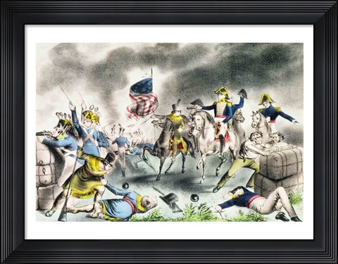 Framed Battle of New Orleans, January 8th 1814 Print