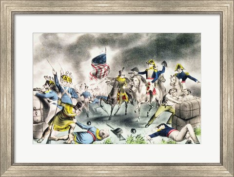 Framed Battle of New Orleans, January 8th 1814 Print