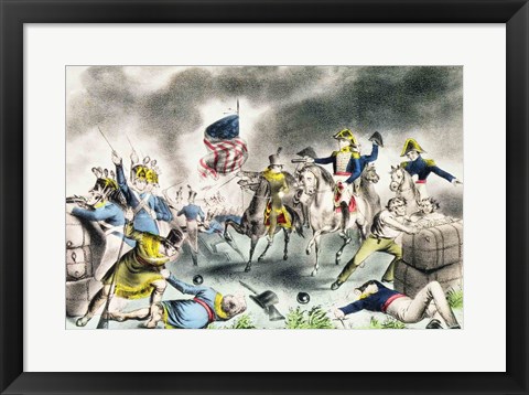 Framed Battle of New Orleans, January 8th 1814 Print