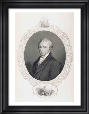 Framed James Monroe Print