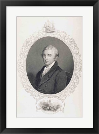 Framed James Monroe Print