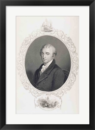 Framed James Monroe Print