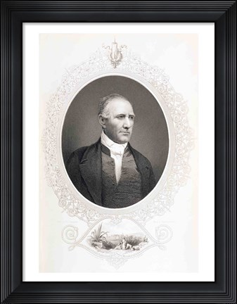 Framed General Samuel Houston Print