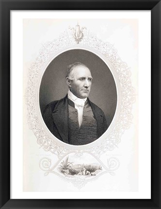 Framed General Samuel Houston Print