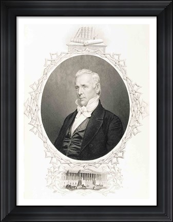 Framed James Buchanan Print