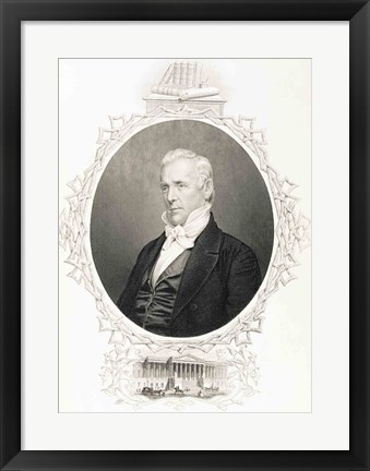 Framed James Buchanan Print