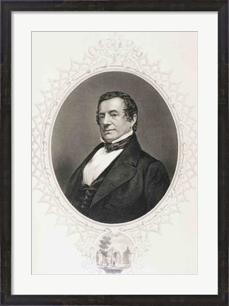 Framed Washington Irving Print
