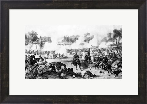 Framed Battle of the Wilderness Print