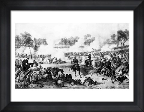 Framed Battle of the Wilderness Print
