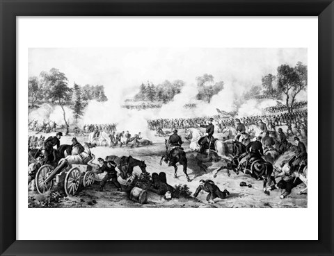 Framed Battle of the Wilderness Print