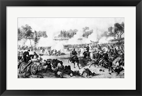 Framed Battle of the Wilderness Print