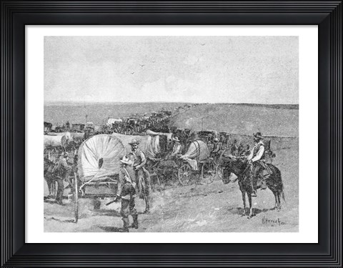 Framed Ten Minutes Before the Great Rush Print