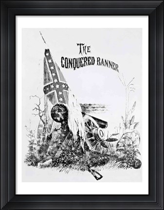 Framed Conquered Banner Print