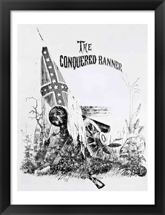 Framed Conquered Banner Print