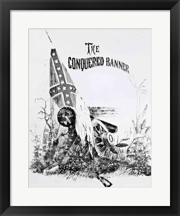 Framed Conquered Banner Print