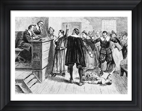 Framed Witchcraft at Salem Village Print