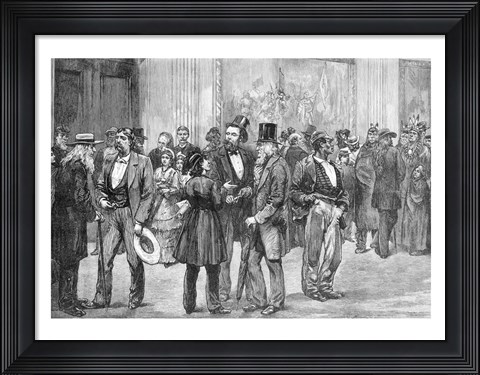 Framed Scene in the Rotunda, Washington Print