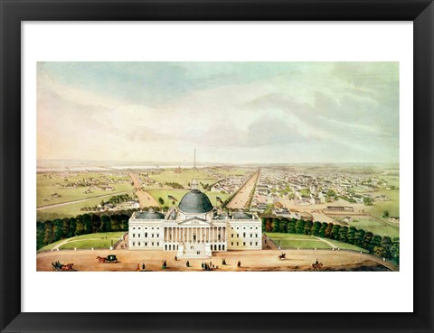 Framed View of Washington Print