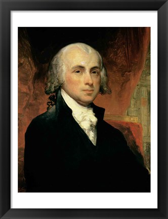 Framed James Madison Print