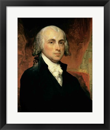 Framed James Madison Print