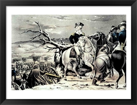 Framed George Washington crossing the Delaware Print