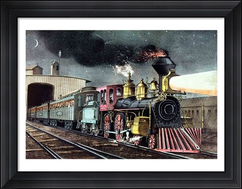 Framed Night Express Print