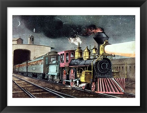 Framed Night Express Print