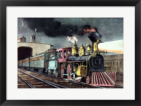 Framed Night Express Print