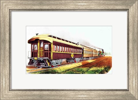 Framed Lightning Express Print