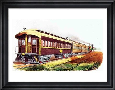 Framed Lightning Express Print