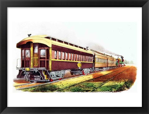 Framed Lightning Express Print