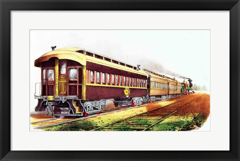 Framed Lightning Express Print