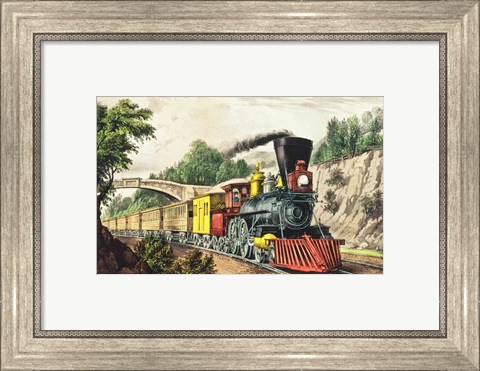 Framed Express Train Print