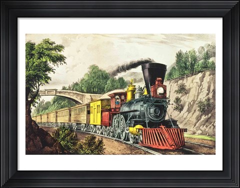 Framed Express Train Print