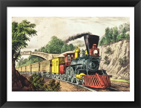 Framed Express Train Print