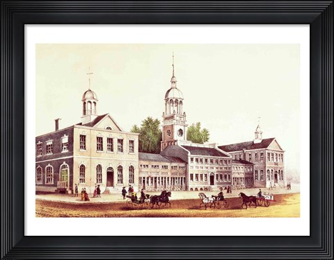 Framed Independence Hall, Philadelphia, 1776 Print