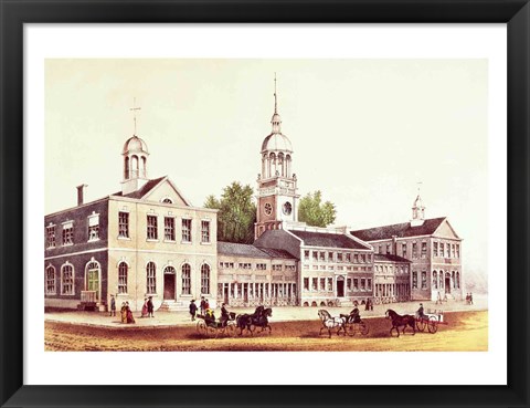 Framed Independence Hall, Philadelphia, 1776 Print