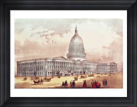 Framed United States Capitol, Washington D.C. Print
