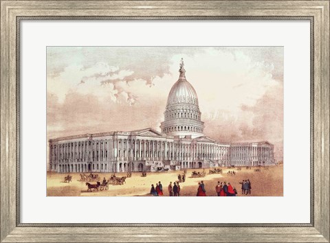 Framed United States Capitol, Washington D.C. Print