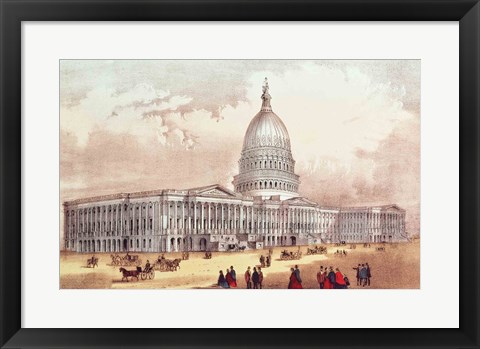 Framed United States Capitol, Washington D.C. Print