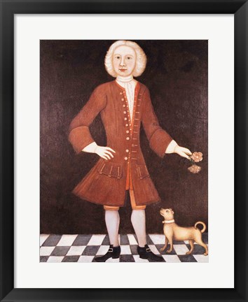 Framed Portrait of Jonathan Bentham, c.1725 Print