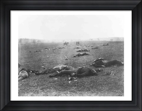 Framed Harvest of Death, Gettysburg, 1863 Print
