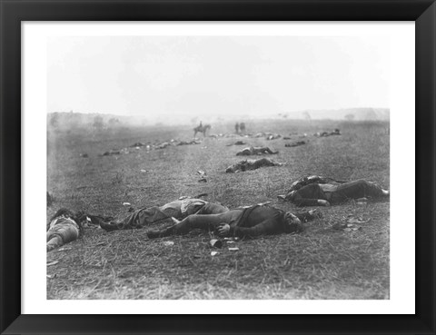 Framed Harvest of Death, Gettysburg, 1863 Print