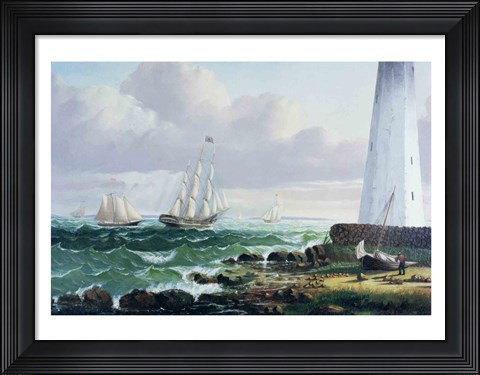 Framed Whalers coming home Print