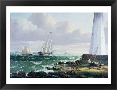 Framed Whalers coming home Print