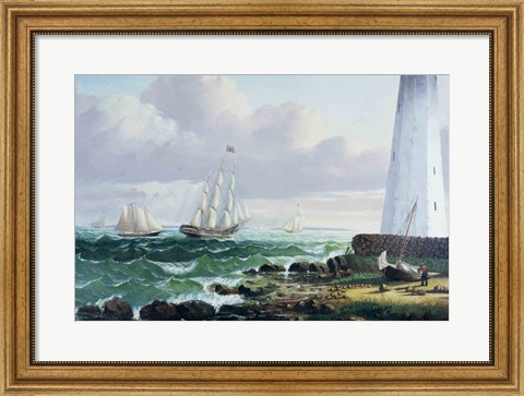 Framed Whalers coming home Print