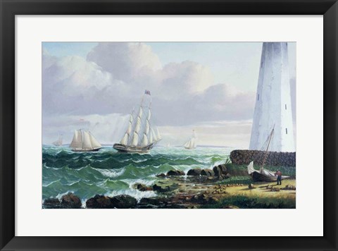 Framed Whalers coming home Print