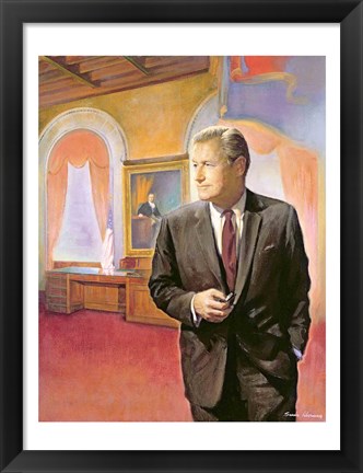 Framed Governor Nelson A. Rockefeller Print