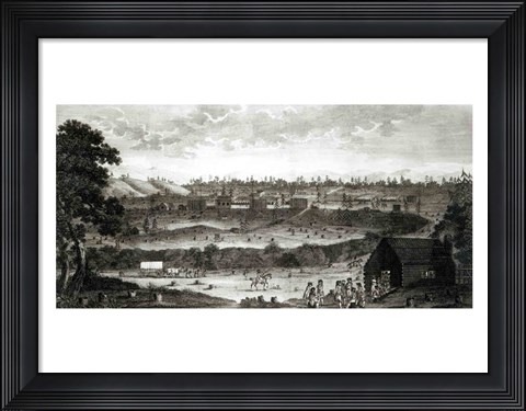 Framed Encampment of the Convention Army Print